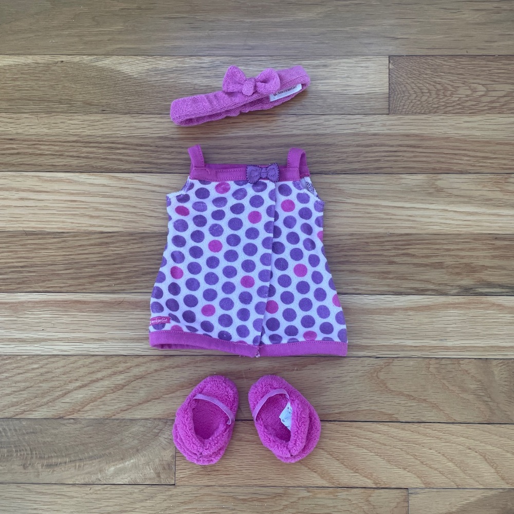 American girl doll spa outfit